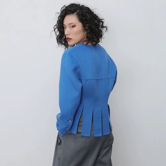 Blue Wool coat - Picture 9 of 10